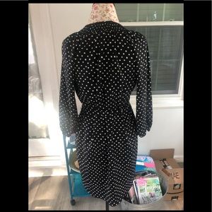 Navy with white polka dots dress